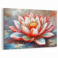 Vibrant Water Lily Canvas - Bold Floral Wall Art for Home Decor