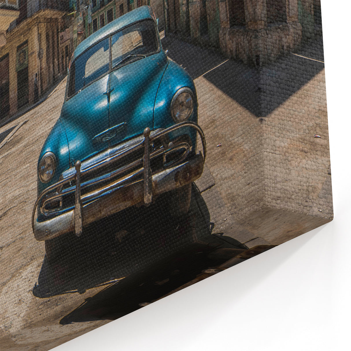 Cuban Scenery Prints – Classic Car in Havana Streets Cuban Culture Art