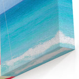 Caribbean Art – Colorful Sailboat on Tropical Beach Cuban Culture Art