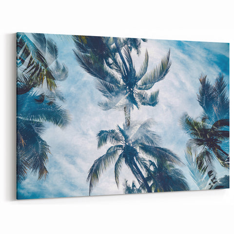 Caribbean Cuba Wall Art - Vintage Havana Palm Trees Tropical Cuban Art