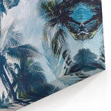 Caribbean Cuba Wall Art - Vintage Havana Palm Trees Tropical Cuban Art