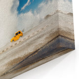 Vintage Cuba Wall Art - Havana Coastal Drive with Classic Car Cuban Print