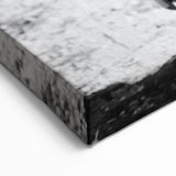 Classic Cuban Convertible Wall Art - Black and White Vintage Car Scene