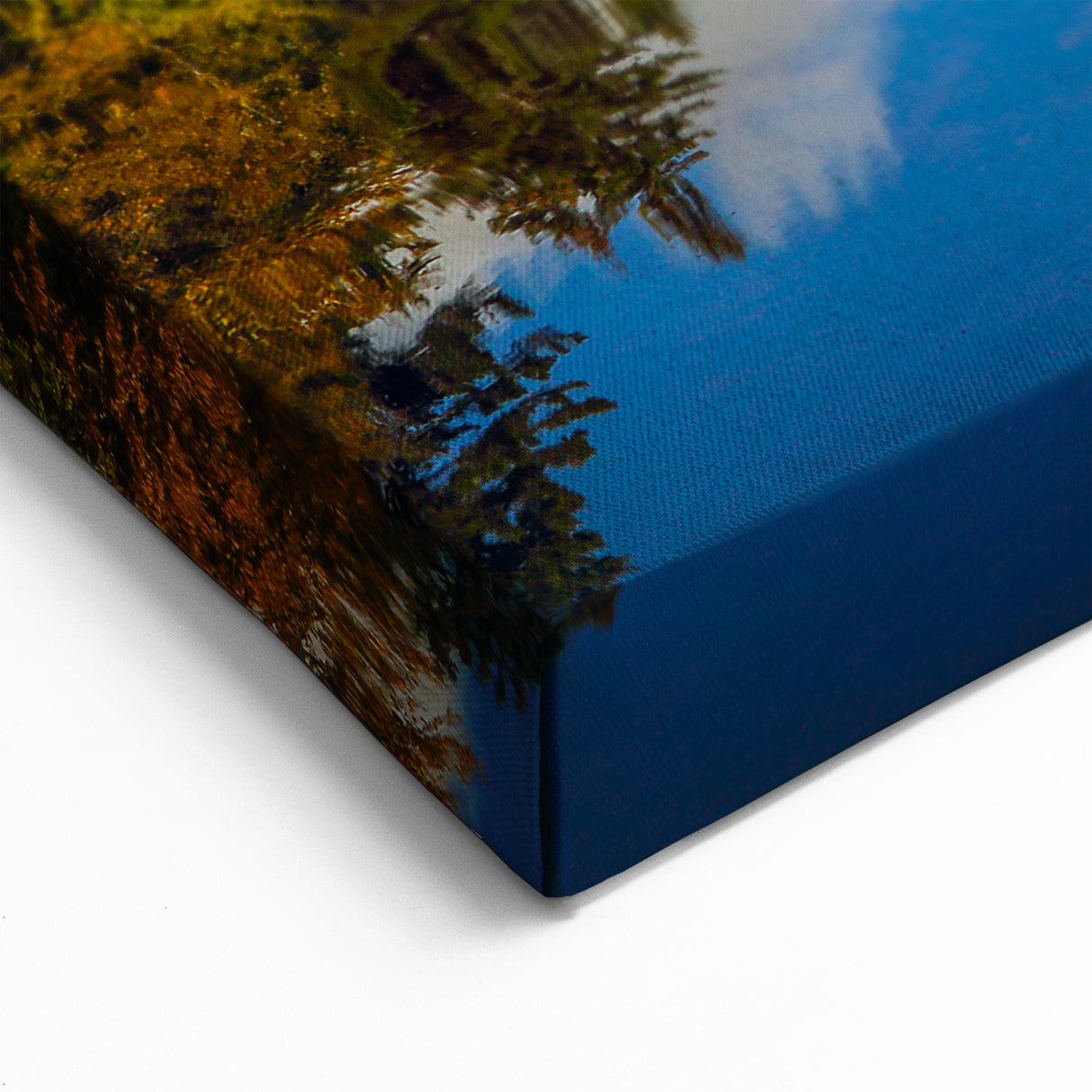 Autumn Lake Reflection Quebec – Scenic Fall Landscape Wall Art Print