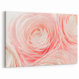 Delicate Floral Wall Art: Nature Close-Up of Blooming Petals on Canvas