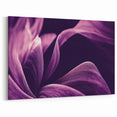 Abstract Purple Floral Wall Art: Nature-Inspired Flowing Petals Canvas