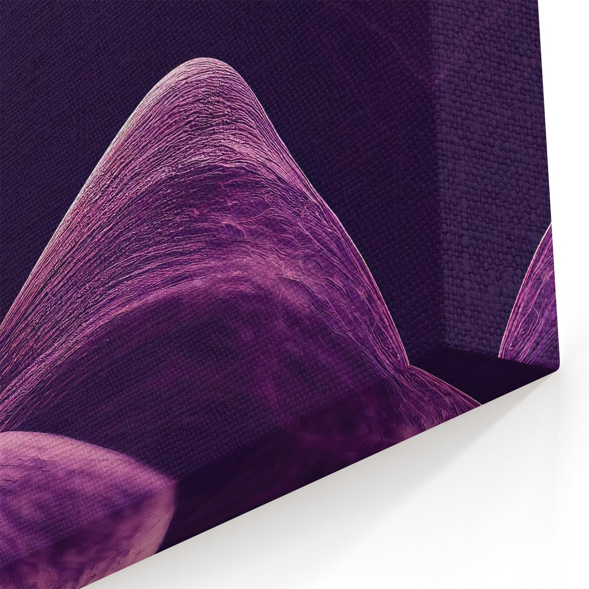 Abstract Purple Floral Wall Art: Nature-Inspired Flowing Petals Canvas