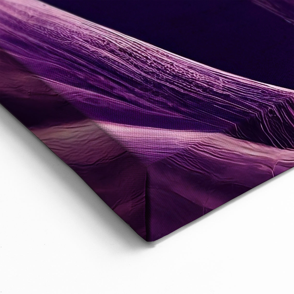 Abstract Purple Floral Wall Art: Nature-Inspired Flowing Petals Canvas