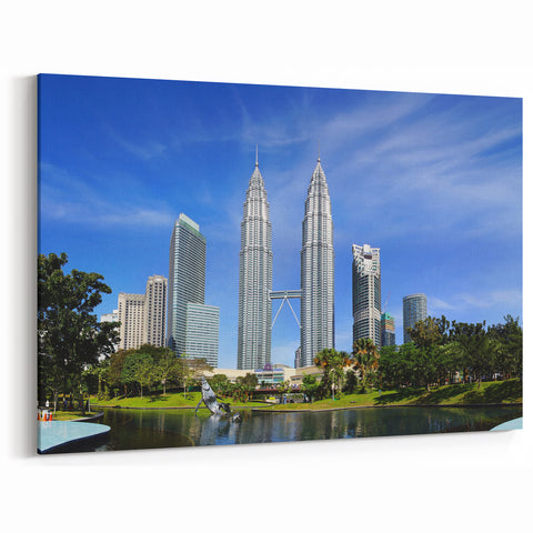 Petronas Towers and Kuala Lumpur Skyline - Malaysia Wall Art Print