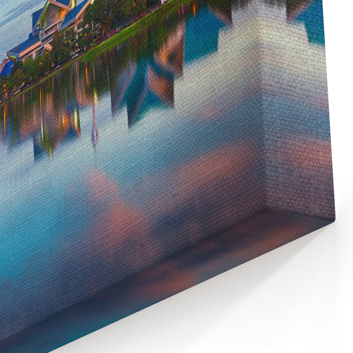 Malaysia Wall Art – Kuala Lumpur Skyline Reflection on Tranquil Waters