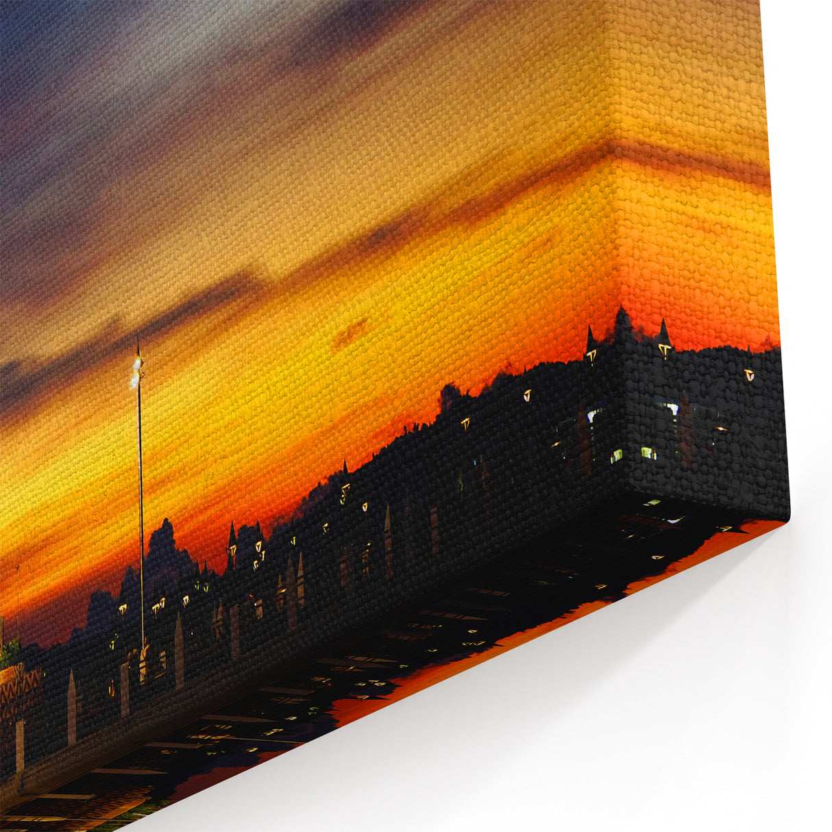 Acrylic Malaysia Scenes – Langkawi Eagle Statue at Sunset