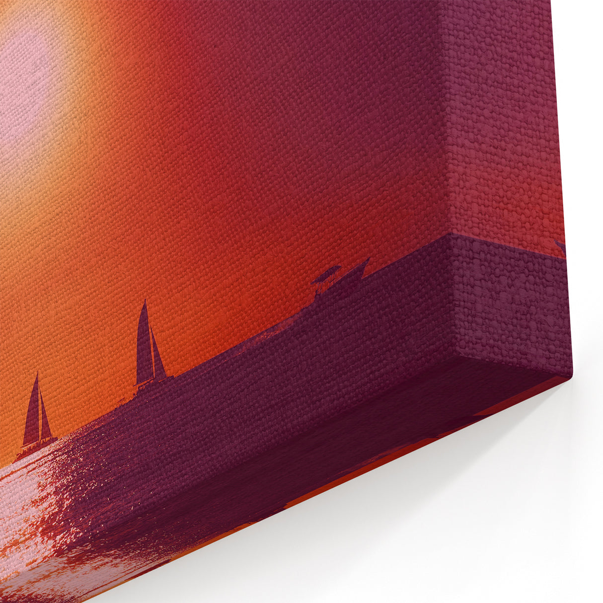 Caribbean Landscape Prints - Dominican Sunset Sailboats on the Horizon