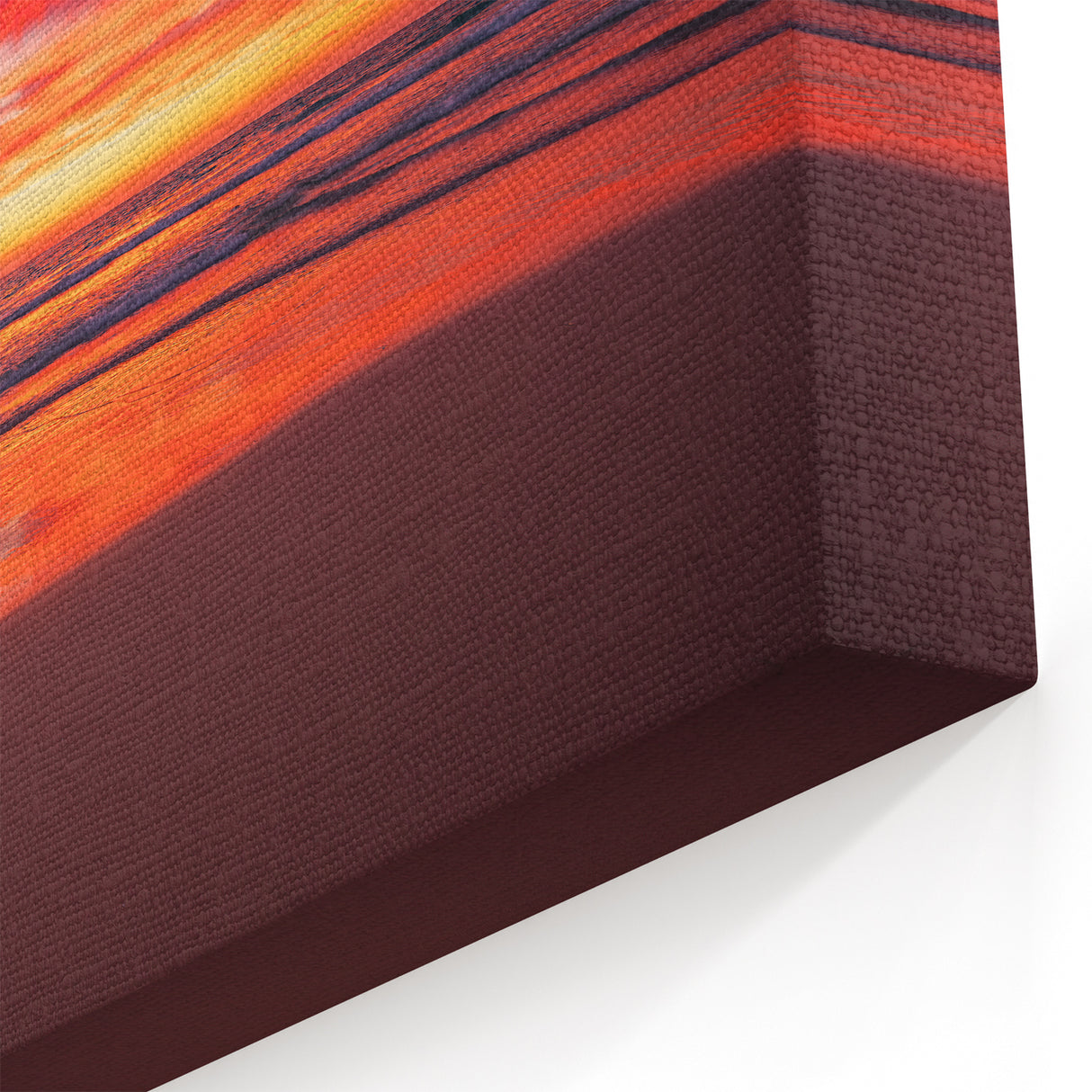 Tropical Beach Wall Art - Fiery Dominican Sunset Over Tranquil Waves