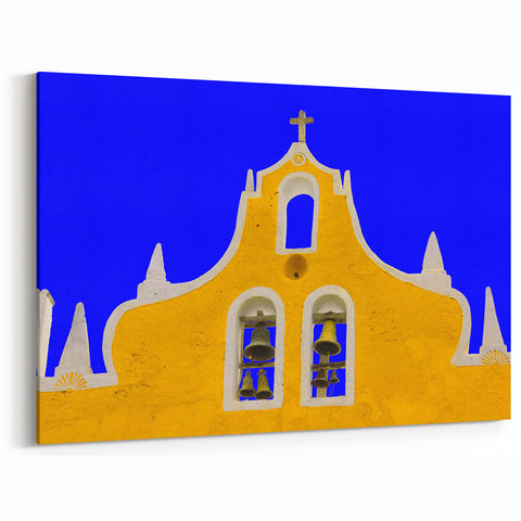 Yucatan Wall Art - Scenic Mexico Bell Tower Canvas