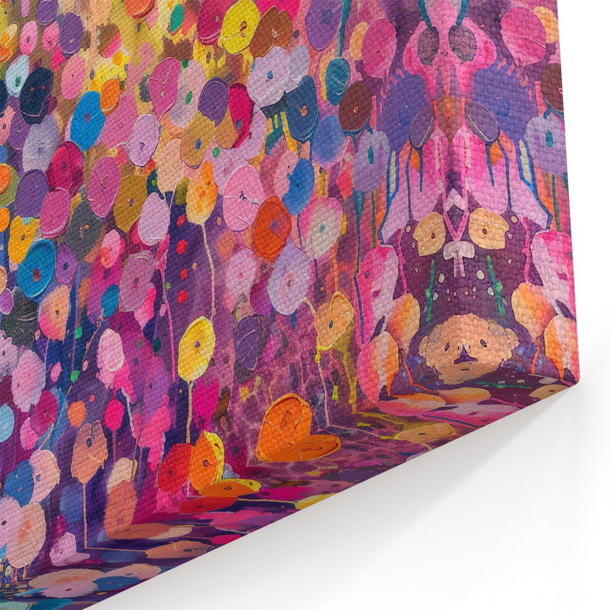 Colorful Wildflower Canvas Print – Vibrant Floral Wall Art for Any Room