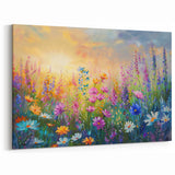 Sunlit Wildflower Meadow – Vibrant Botanical Wall Art for Home Decor