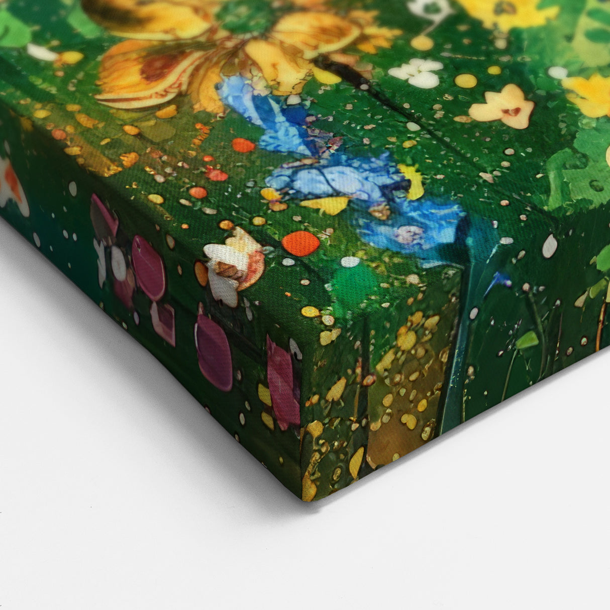 Vibrant Wildflower Explosion – Colorful Botanical Canvas Wall Art