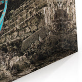 Tropical Decor from Haiti - Island Paradise Art with Rustic Boat Scene