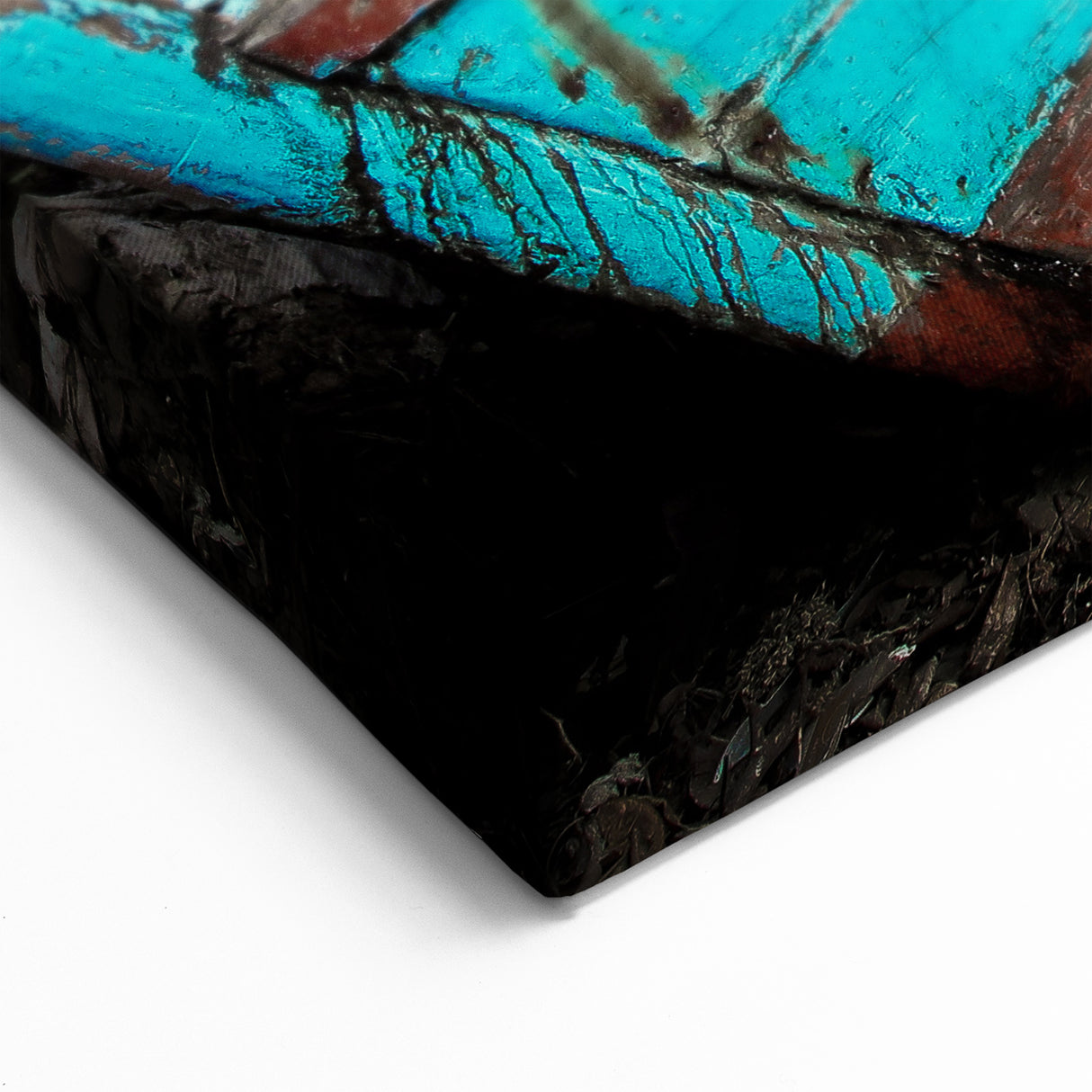 Tropical Decor from Haiti - Island Paradise Art with Rustic Boat Scene