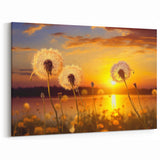 Dandelion Sunset Photography Print - Nature-Inspired Wall Art