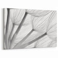 Minimalist Dandelion Close-Up Print - Elegant Black and White Wall Art