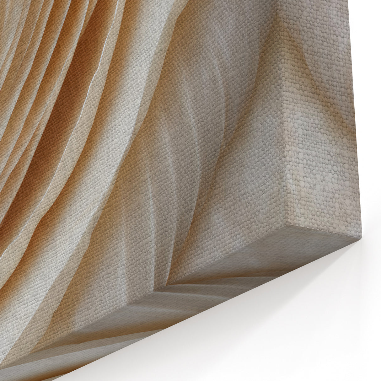 Layered Floral Wall Art - Cream Petals Close-Up Botanical Decor