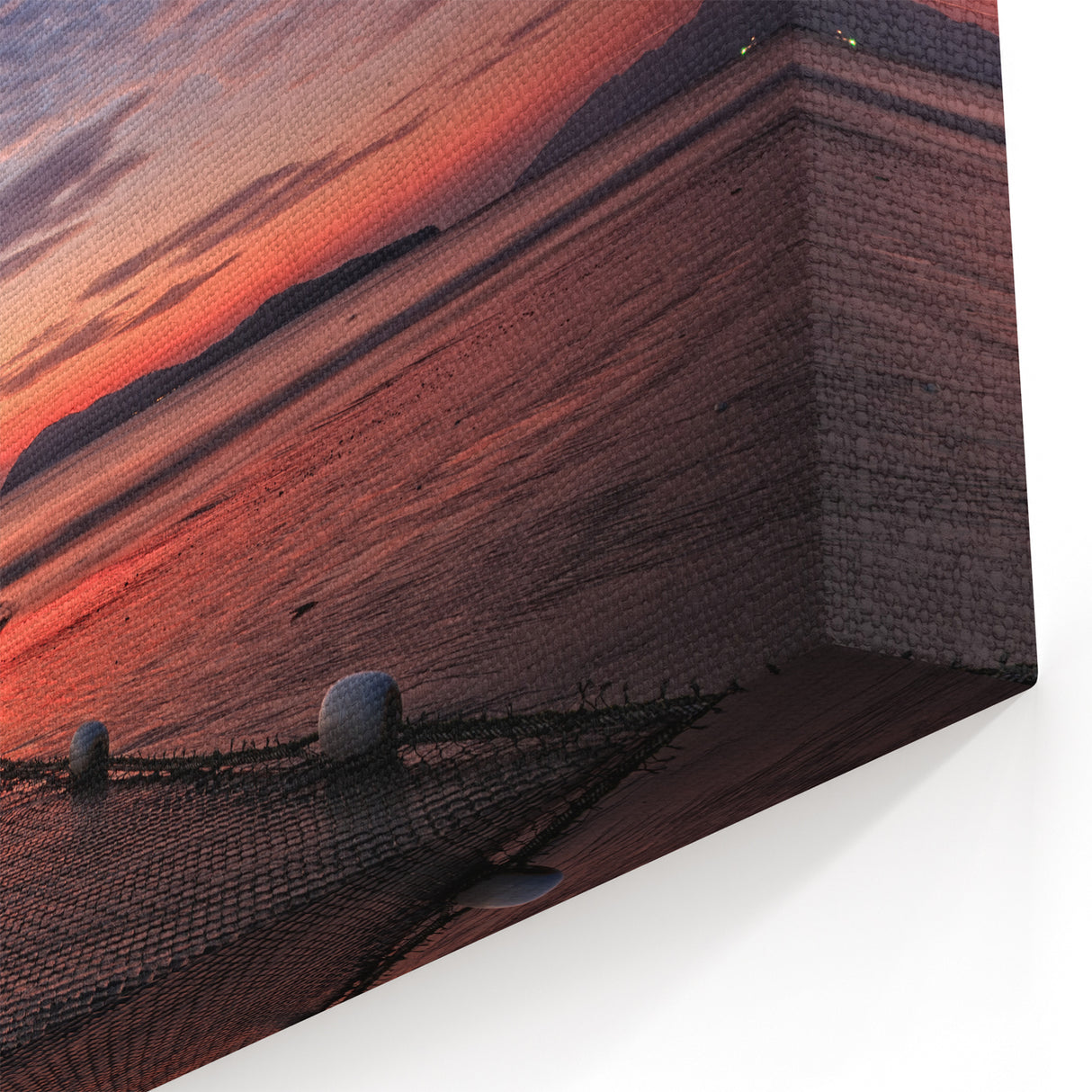 Malaysia Wall Art – Coastal Sunset with Vibrant Sky and Tranquil Waters