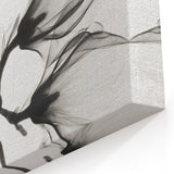Elegant Black & White Floral Wall Art - Minimalist Flower Photography
