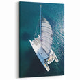 Tropical Jamaica Art - Scenic Sailing Boat in Caribbean Waters