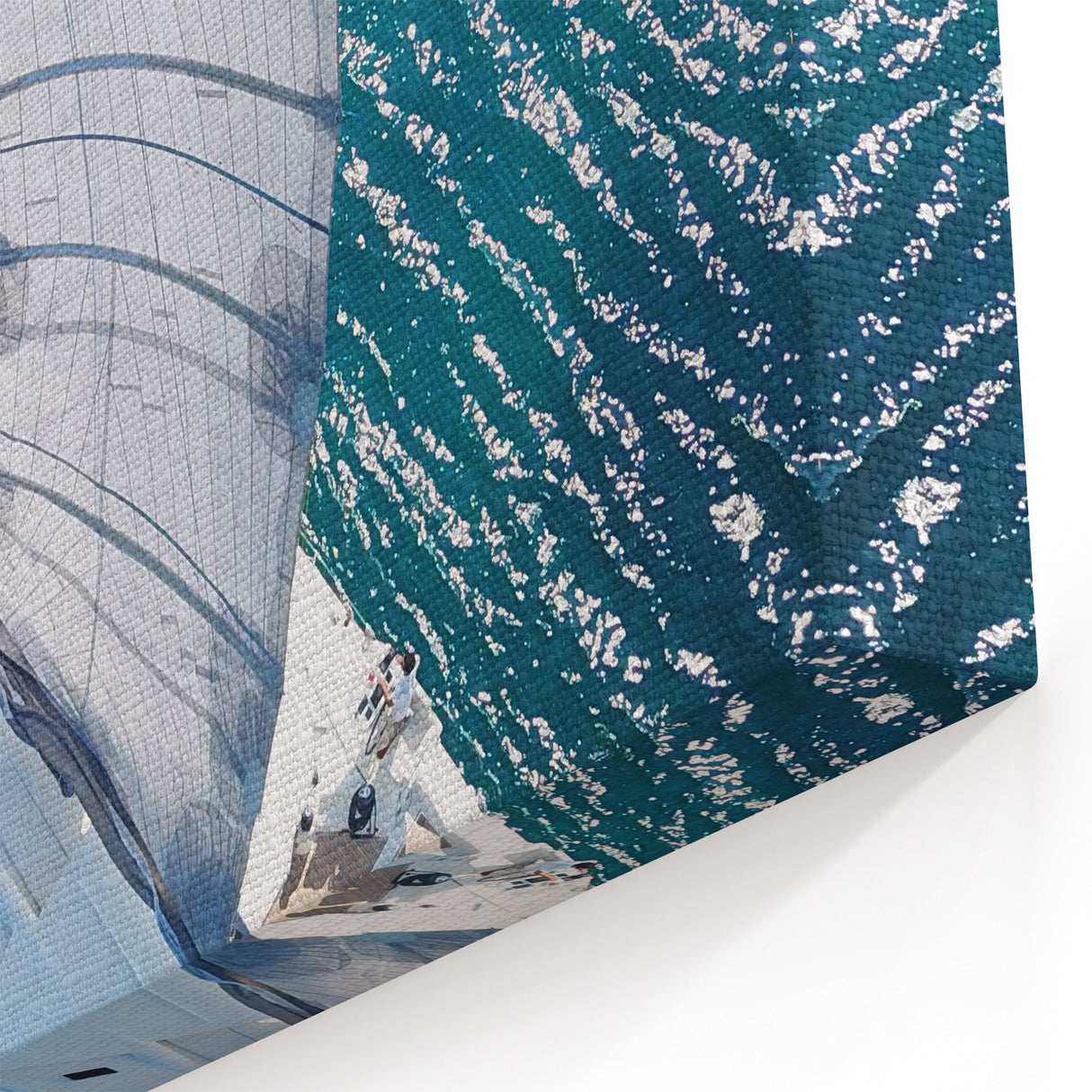 Tropical Jamaica Art - Scenic Sailing Boat in Caribbean Waters