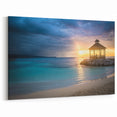 Jamaica Wall Art - Stunning Sunset Pavilion on Caribbean Beach