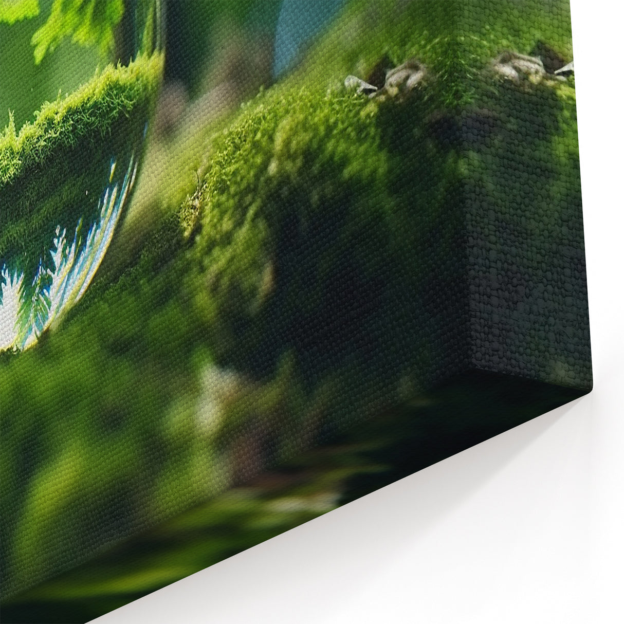 Serene Forest Reflection in Glass Sphere - Nature Close-Up Wall Art
