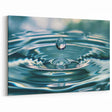 Serene Water Droplet Ripple Close-Up - Nature Water-Themed Wall Art