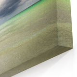 Tropical Jamaica Art - Green Boat on Calm Caribbean Waters