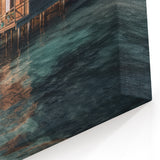 Malaysia Landscape Print – Serene Overwater Bungalows at Sunset