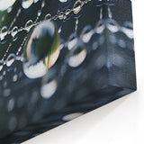 Intricate Water Droplets on Spider Web - Nature Close-Up Wall Art Decor