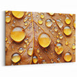 Nature Close-Up Water Droplets Wall Art - Scenic Water-Themed Canvas Print