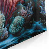 Jamaican Landscape Canvas - Vibrant Coral Reef in Caribbean Waters