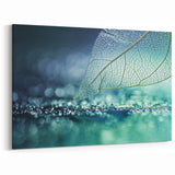 Nature Close-Up: Leaf Wall Art - Botanical Green Leaf Canvas Prints