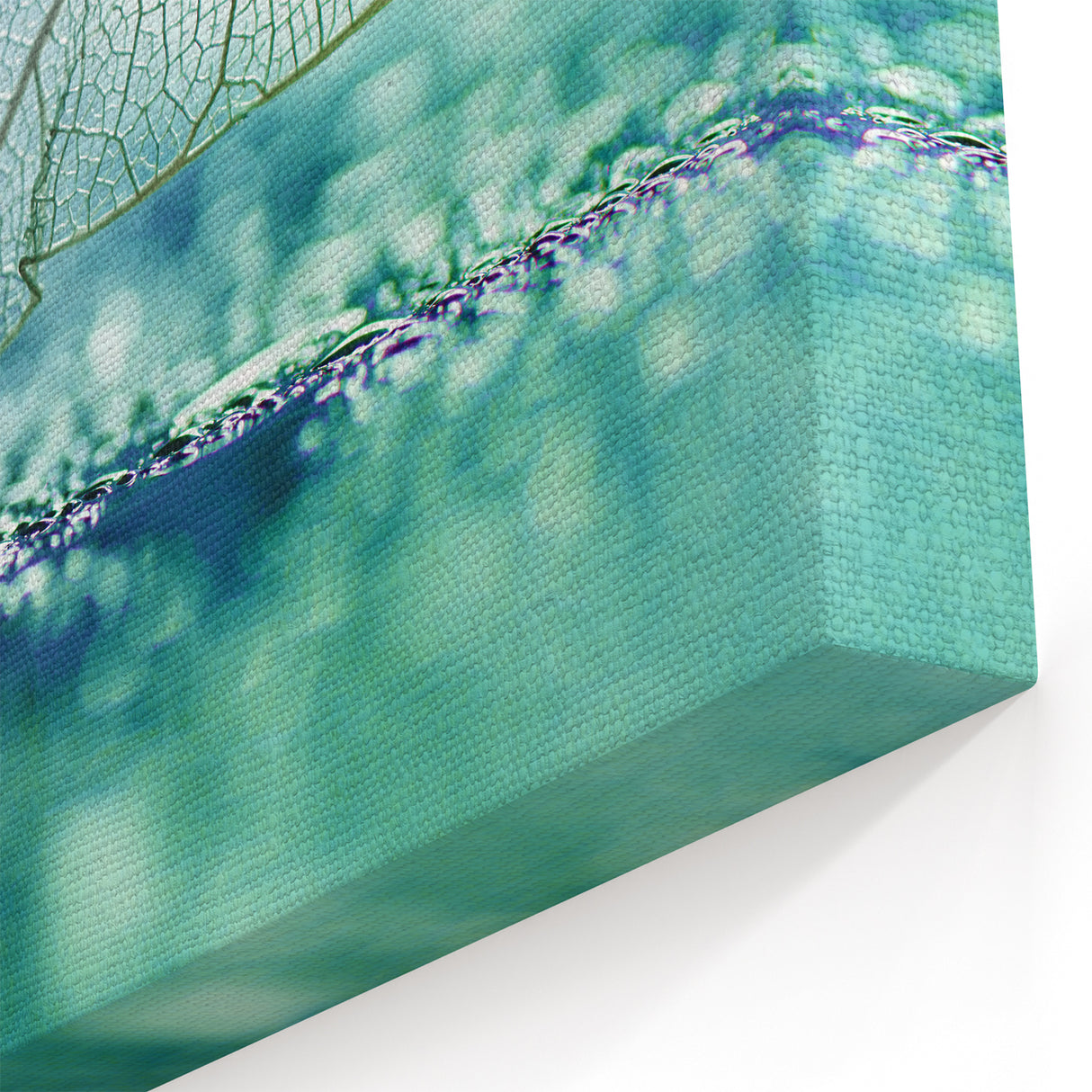 Nature Close-Up: Leaf Wall Art - Botanical Green Leaf Canvas Prints