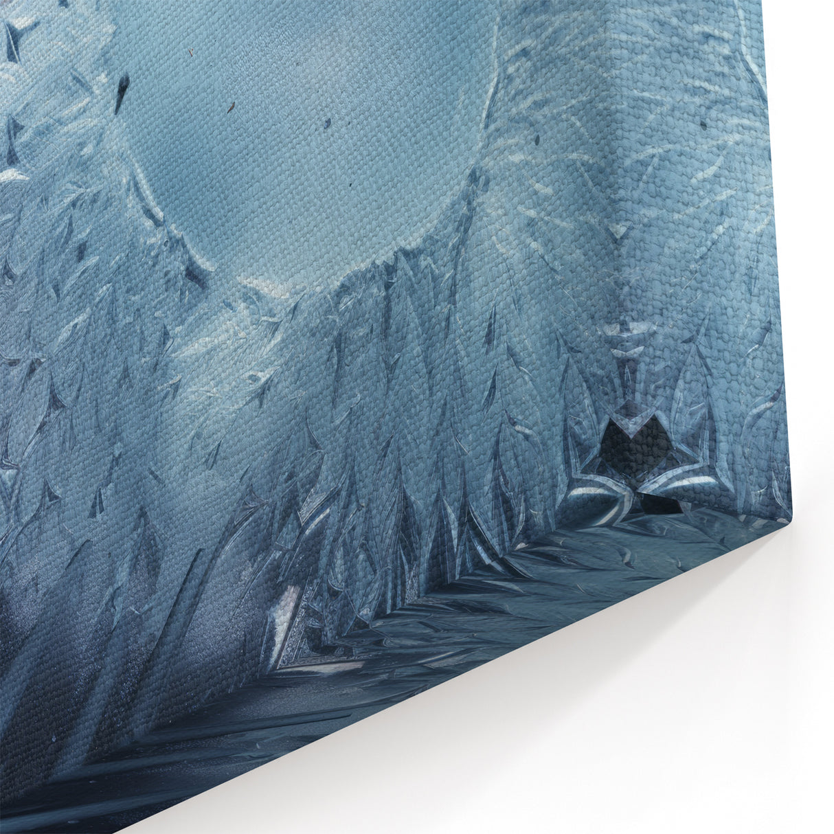 Crystal Ice Close-Up Art - Scenic Water-Themed Nature Wall Decor
