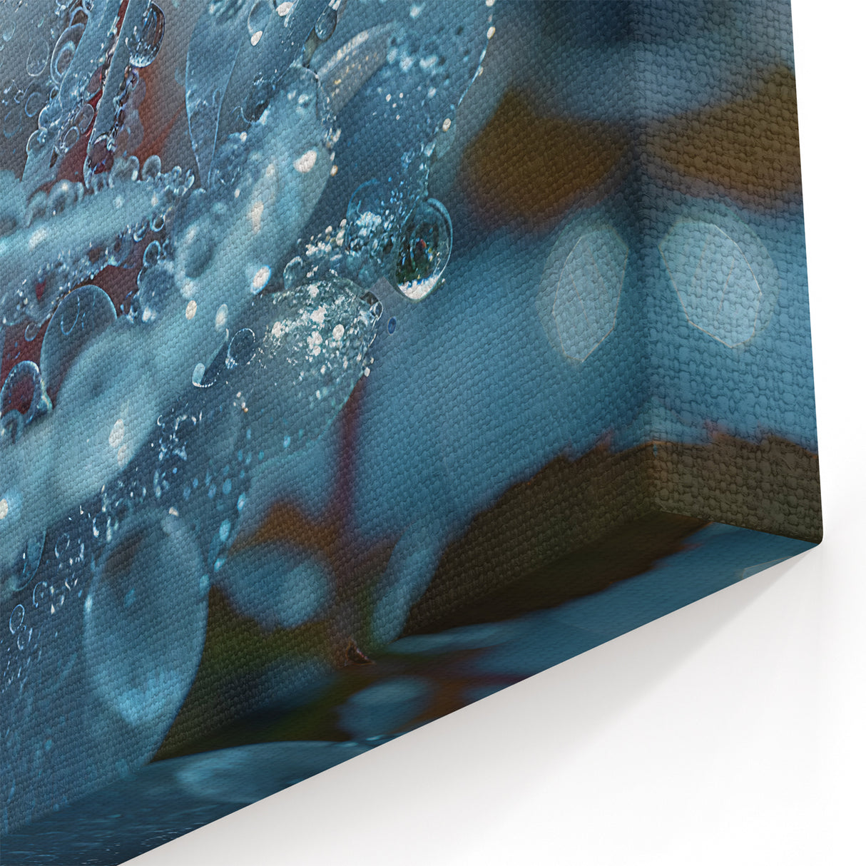 Frozen Elegance: Frost-Kissed Rose – Winter Wall Art in Ice Patterns