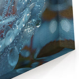 Frozen Elegance: Frost-Kissed Rose – Winter Wall Art in Ice Patterns