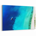 Jamaica Wall Art - Aerial View of Boat and Turquoise Caribbean Waters