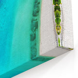 Jamaica Wall Art - Aerial View of Boat and Turquoise Caribbean Waters