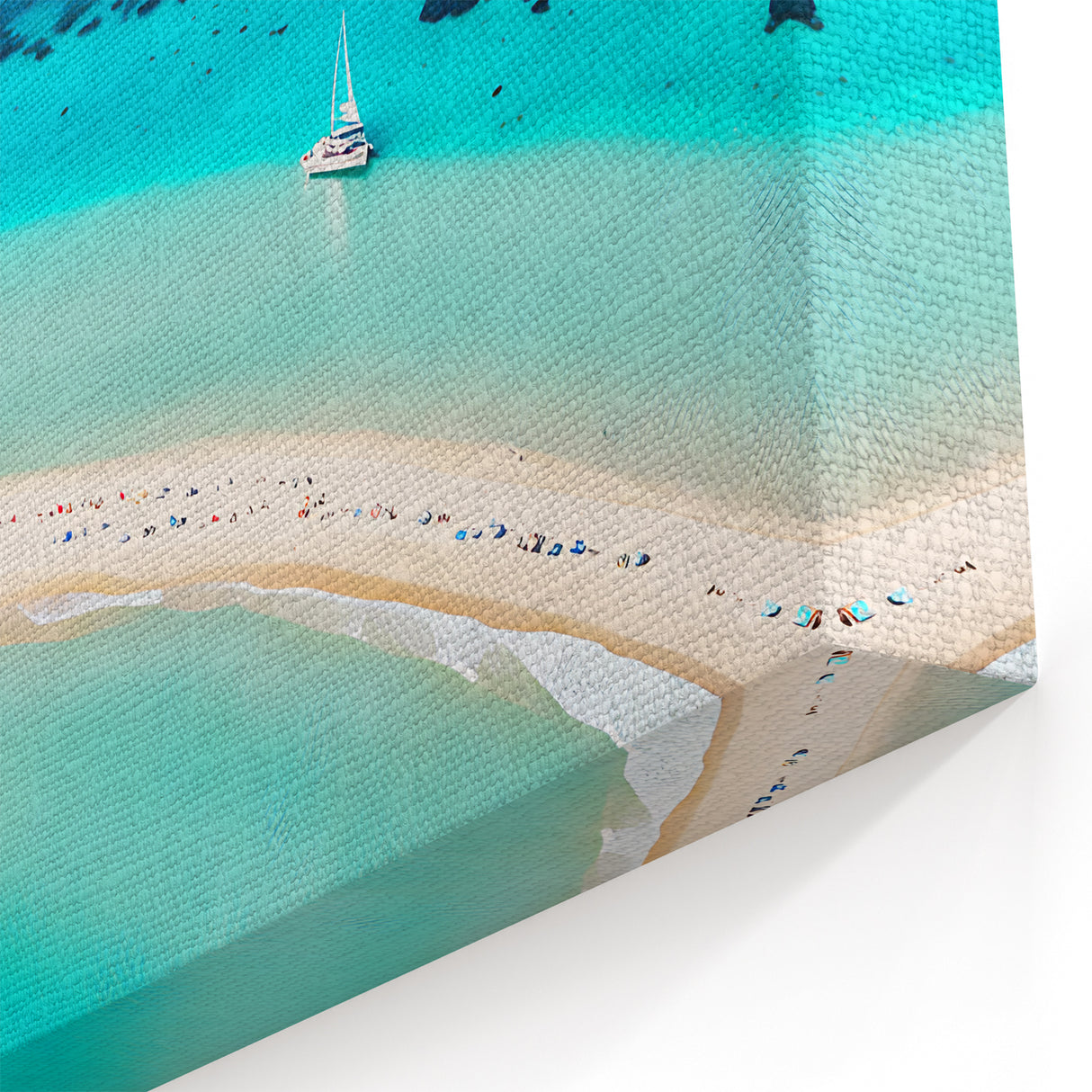 Scenic Jamaica Prints - Aerial View of Sandbar and Turquoise Waters