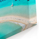 Scenic Jamaica Prints - Aerial View of Sandbar and Turquoise Waters