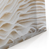 Elegant Leaf Close-Up: White Botanical Leaf Wall Art for Minimalist Decor