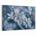 Frosted Blooms: Ice and Frost Art – Winter Wall Decor Nature Close-Up