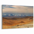 Mongolian Landscape Art – Expansive Plains and Snow-Capped Mountains